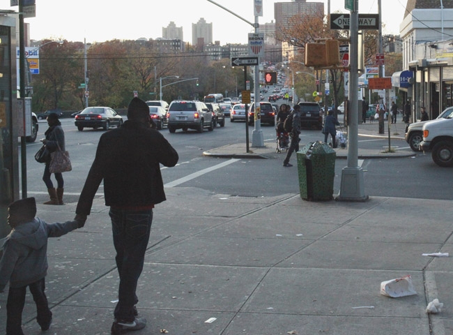 Area between Gun Hill Rd. station and river; looking toward river; East Gun Hill